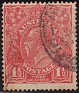 Australia 1930 Reyes 1 Penny Rojo Scott 69. aus 69. Subida por susofe